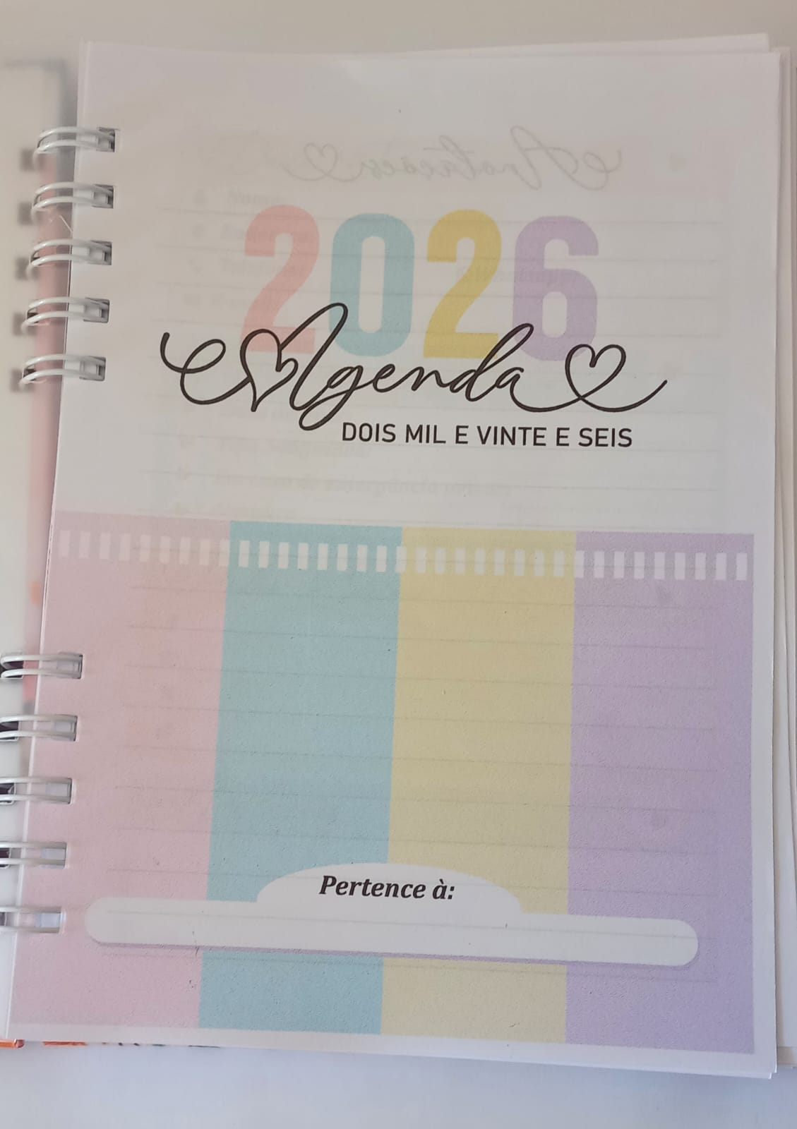 Agenda 2026 - Capa Versiculos e Louvores