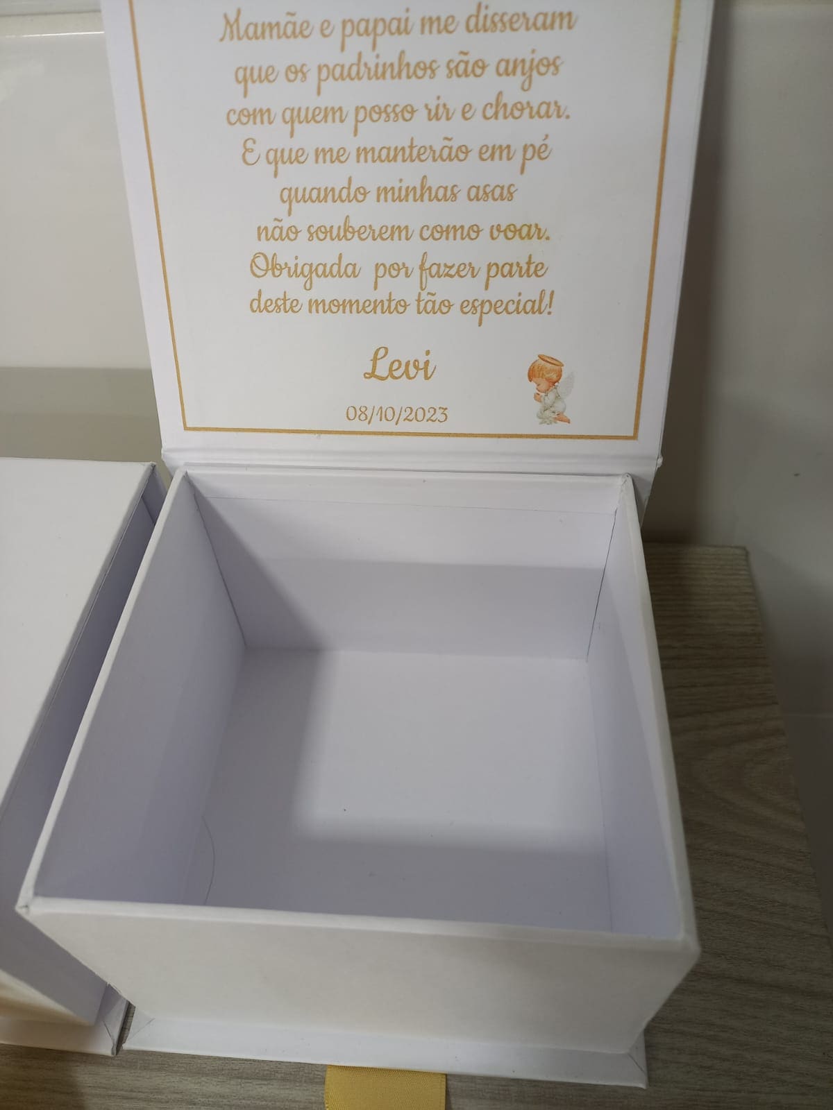 CAIXA BATIZADO PARA 01 CANECA