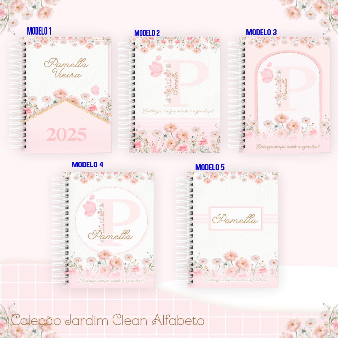 AGENDA JARDIM CLEAN ALFABETO