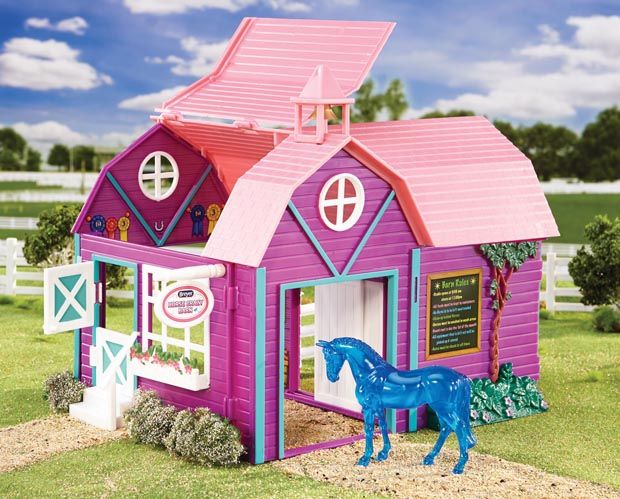Celeiro Colorido - Horse Crazy Barn Stablemates Breyer 1:32