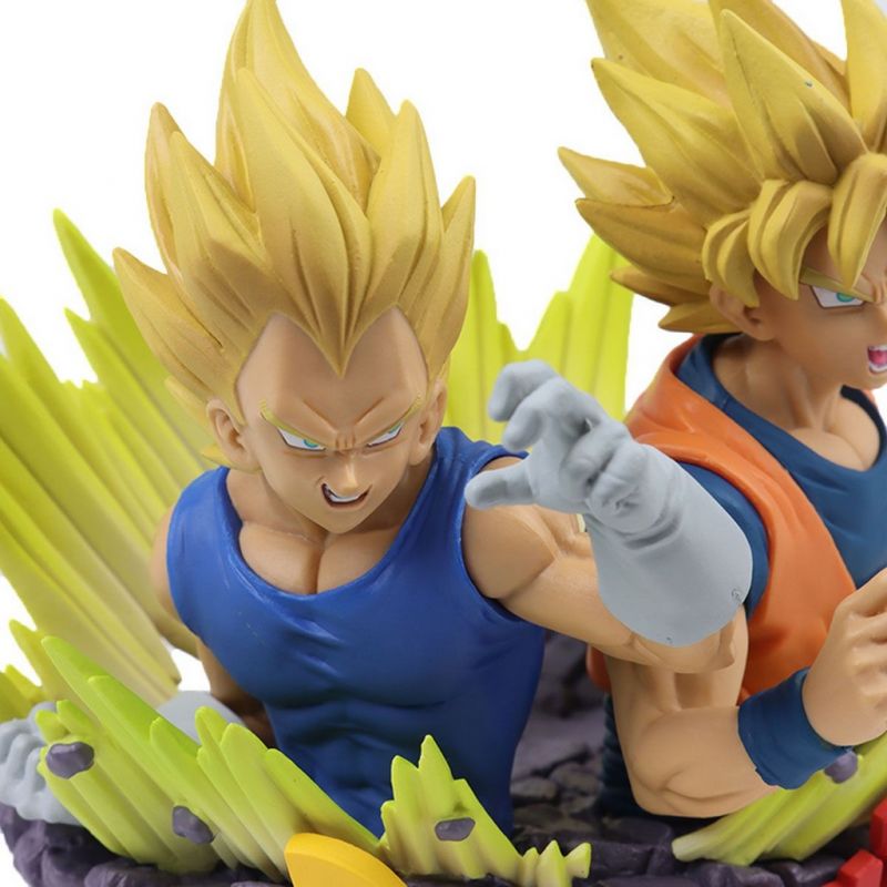Vegeta e Goku Super Sayajin - Dragon Ball Z Banpresto