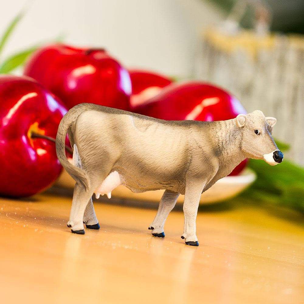 Figura Vaca Marrom Suiça Safari Ltd.