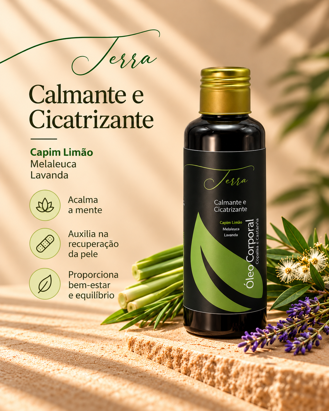 Combo Óleos Corporais - Água, Fogo, Ar e Terra