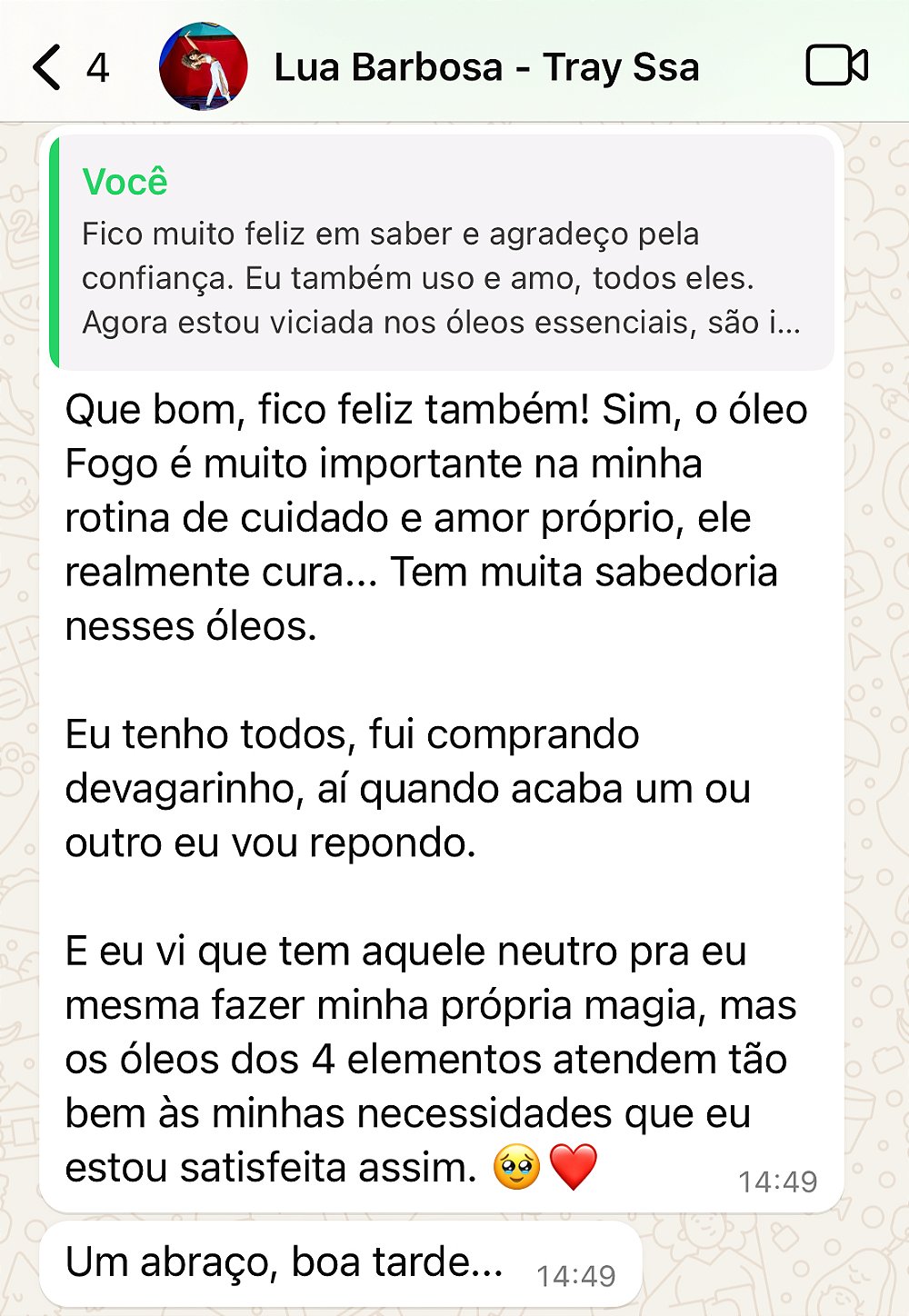 Combo Óleos Corporais - Água, Fogo, Ar e Terra