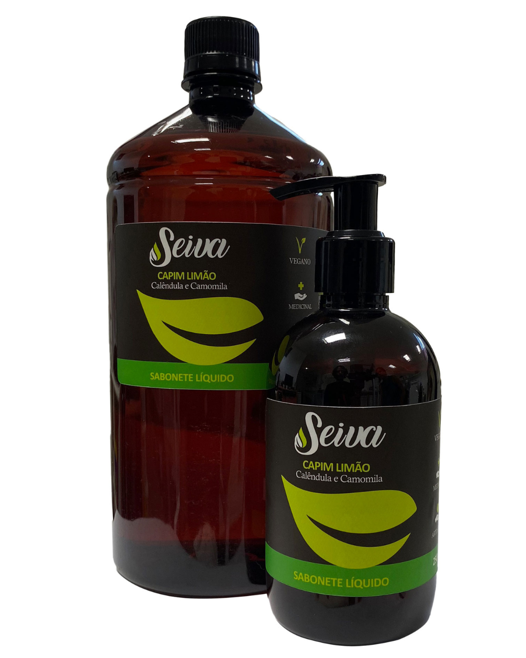 Refil Sabonete Líquido Capim Limão 1L + Dispenser de 200ml Grátis