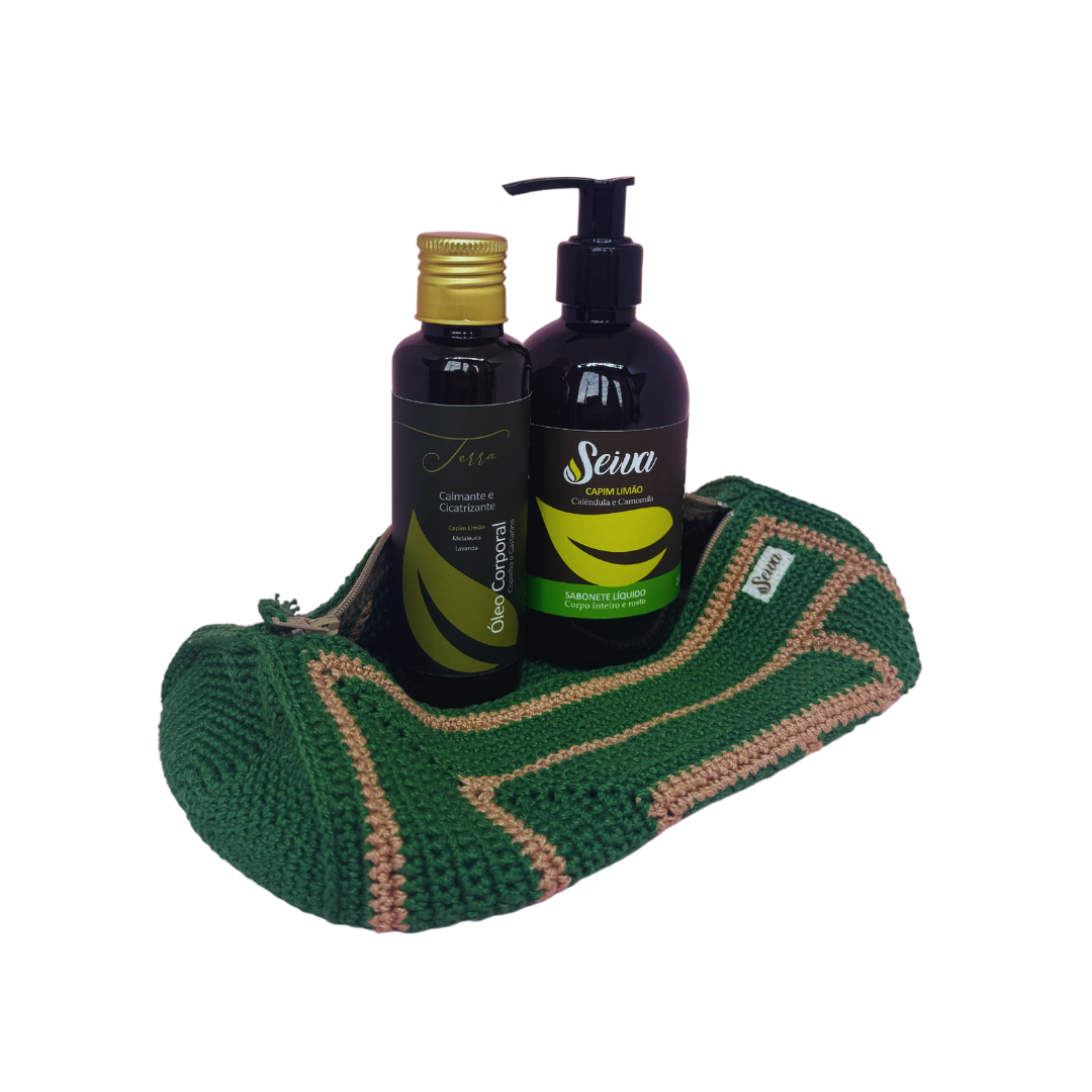 Kit Necessaire Crochê - Óleo Terra