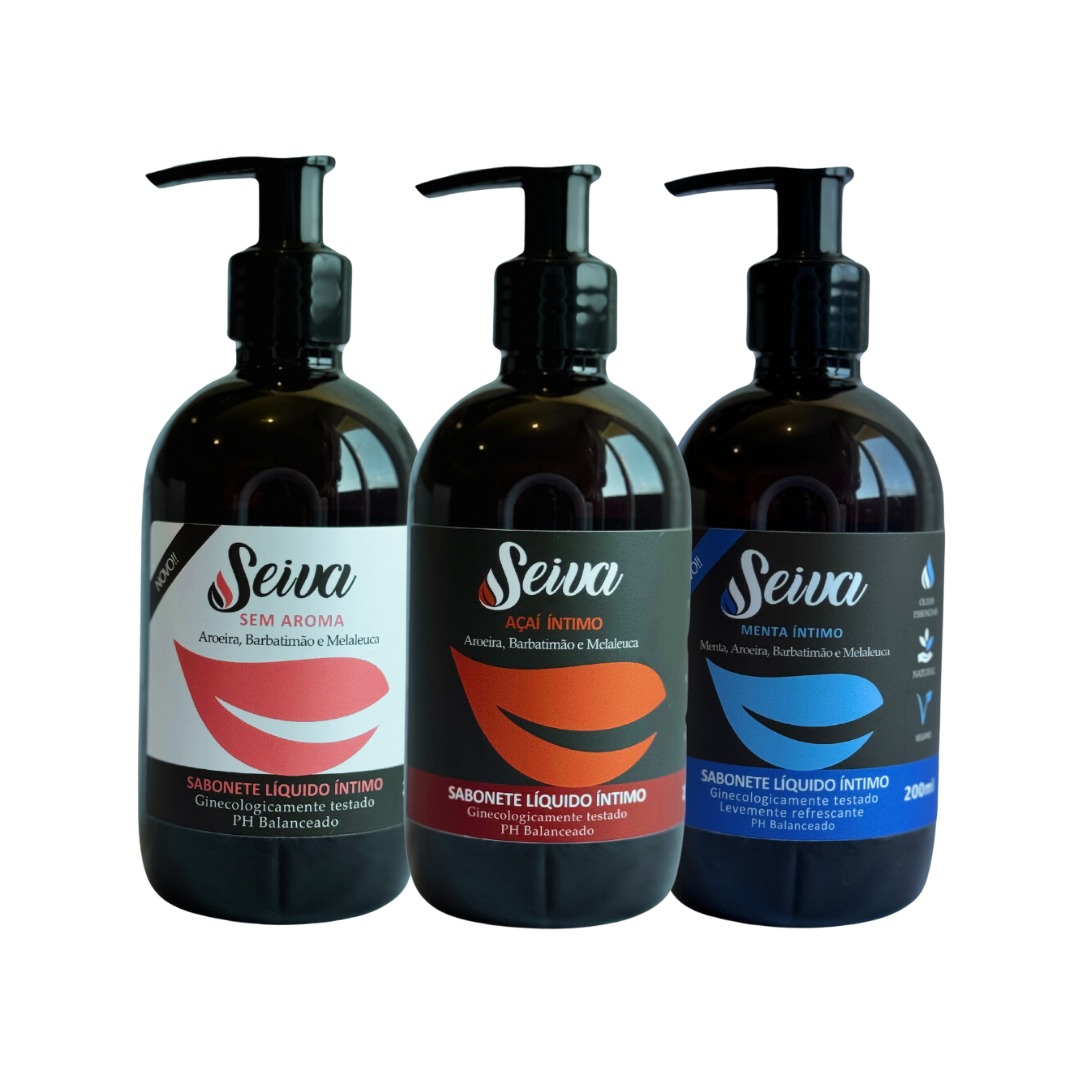 Combo Fórmula Íntima: Açaí, Menta e Sem Aroma - 200ml