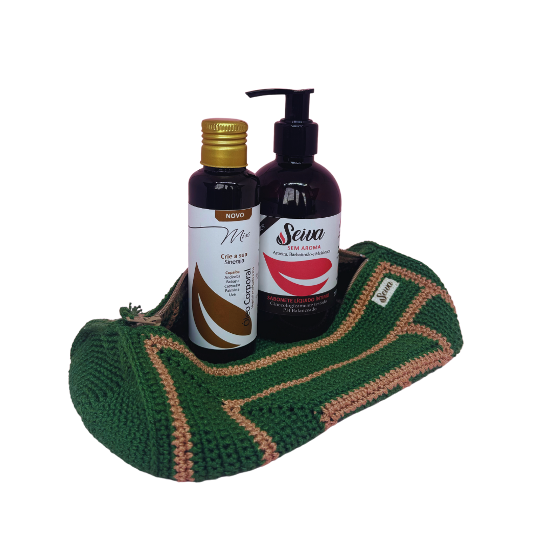 Kit Necessaire Crochê - Óleo MIX