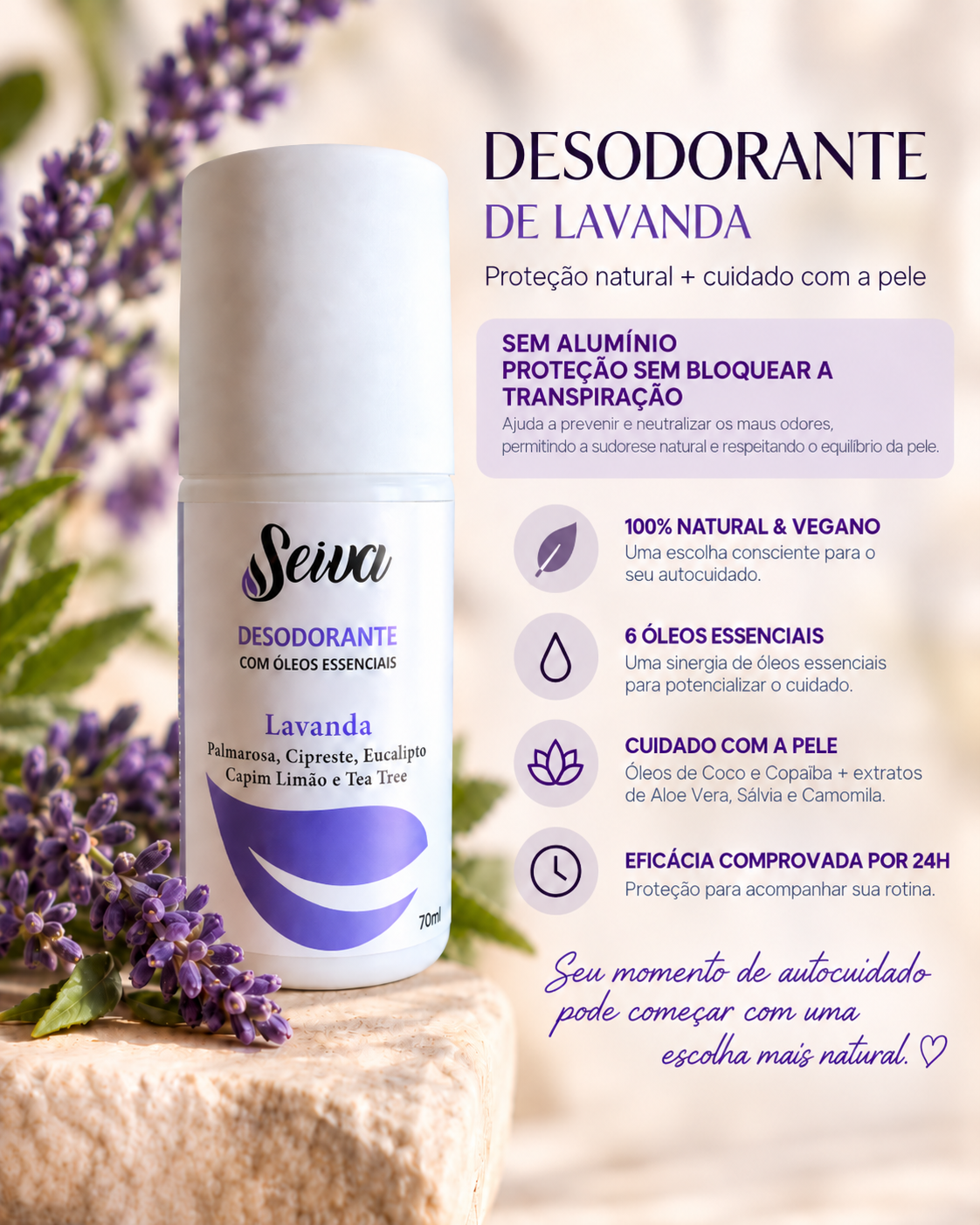 Desodorante - Lavanda 70ml