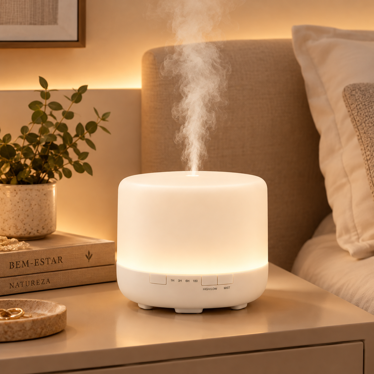 Difusor e Umidificador de ar para Óleo Essencial 500ml