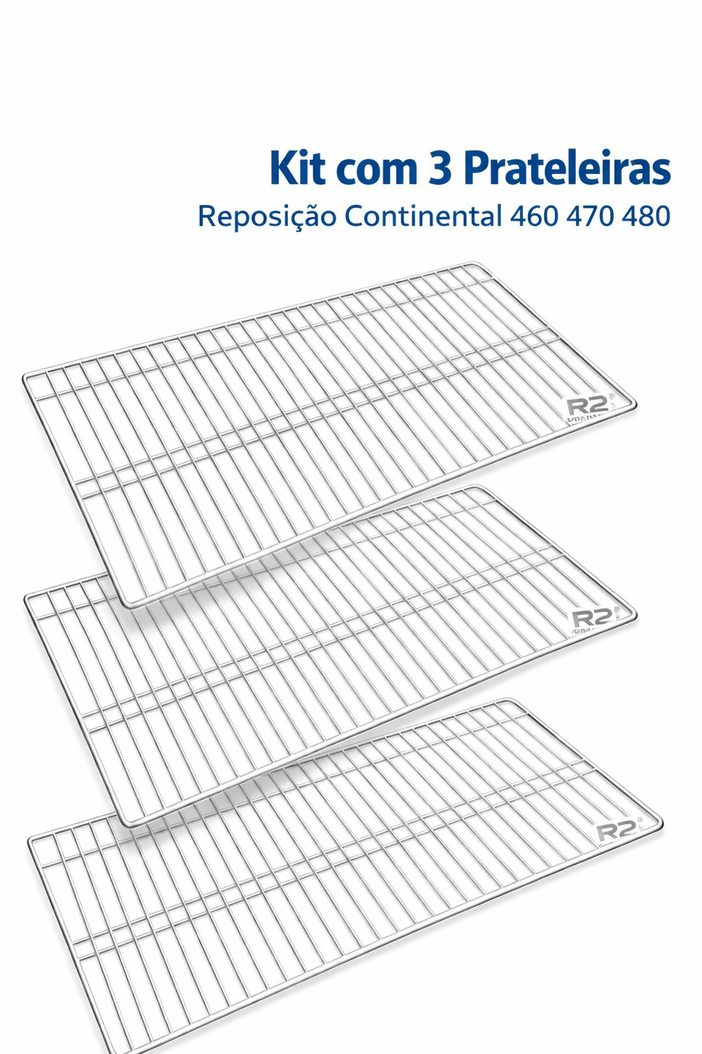 Grade de Geladeira Continental Copacabana 60 X 34 cm Aramada Modelos 440 460 470 480 490
