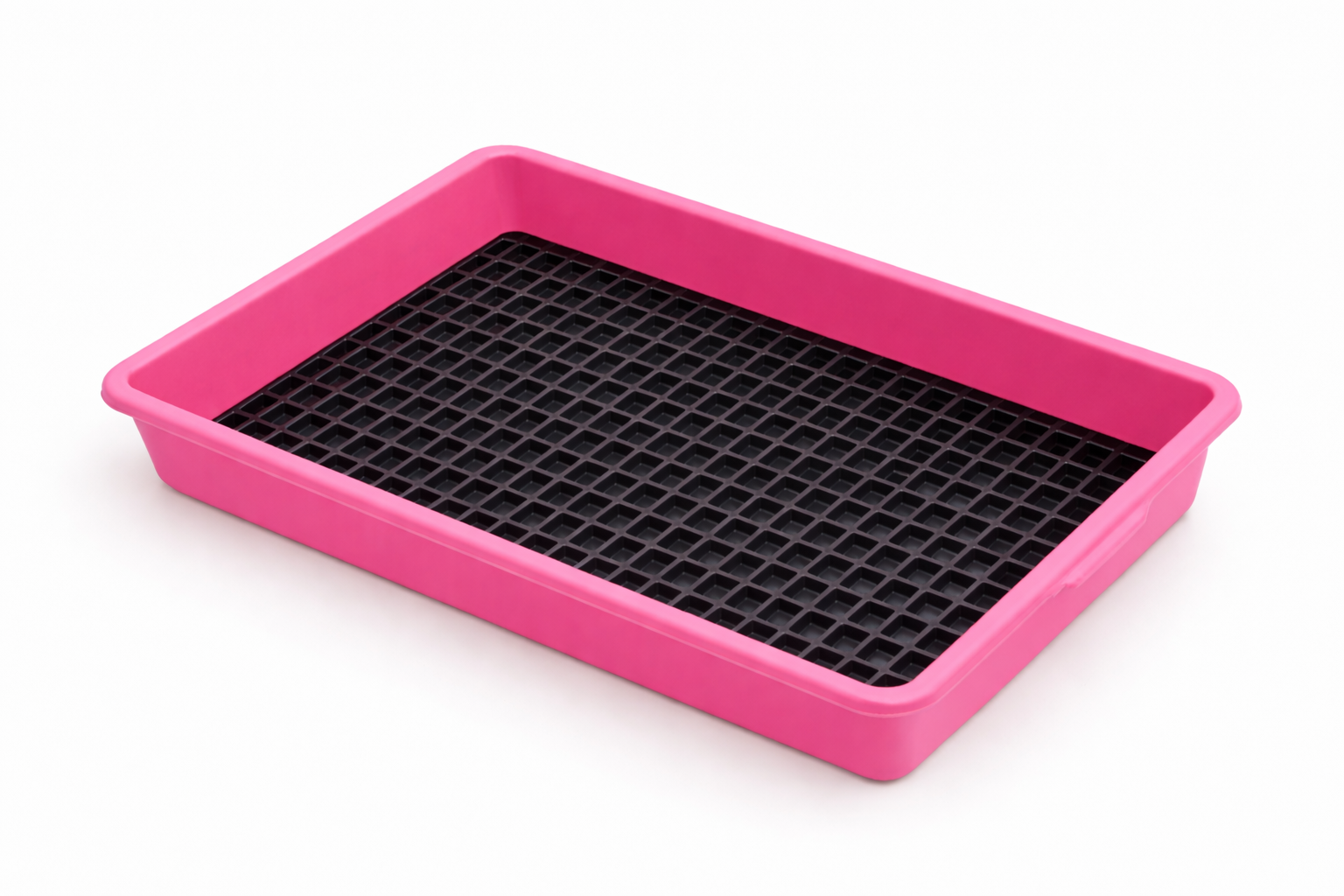 Bandeja Sanitário Saniplus Para Mini Coelho Porquinho da India Chinchila Cor Rosa
