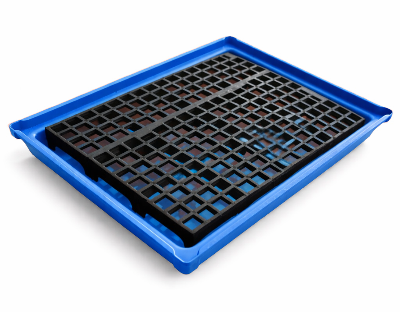 Banheiro Sanitário Bandeja Com Grade Para Porquinho da India Saniplus Juninho Cor Azul