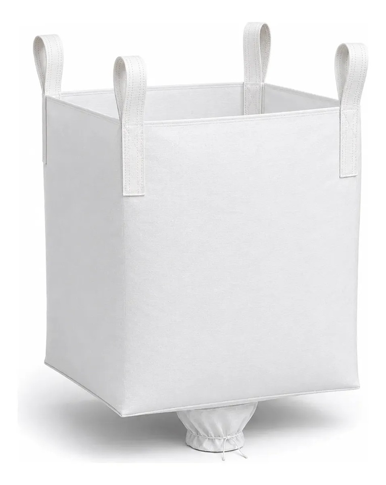 Big Bag C3 90x90x120cm Boca Aberta, Válvula no Fundo e 4 Alças