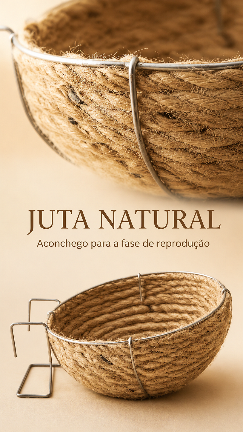 Ninho de Juta Canário Belga 11,5X9,5X6,5cm
