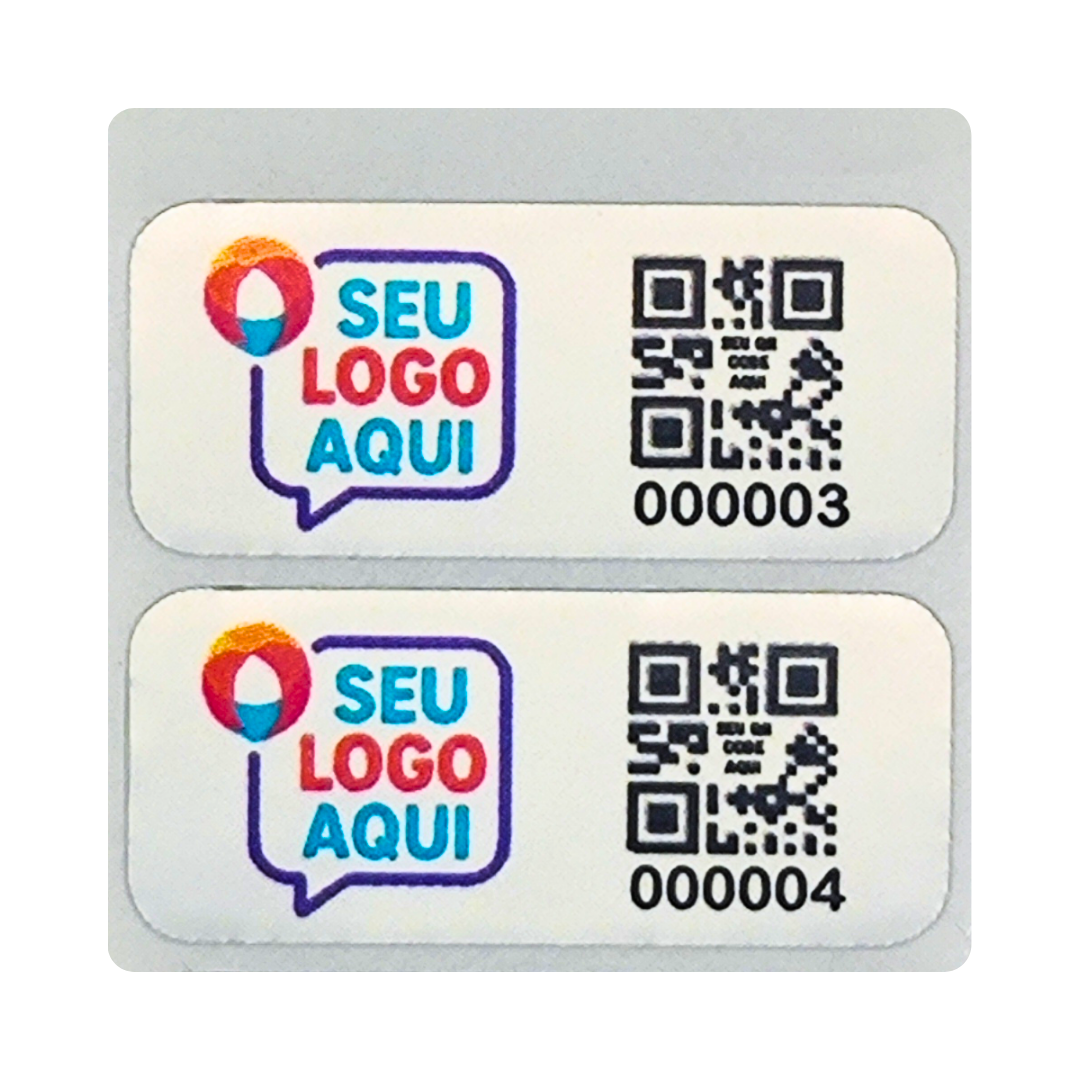 100 Etiquetas Patrimoniais Adesivas Em Poliéster 30x13mm