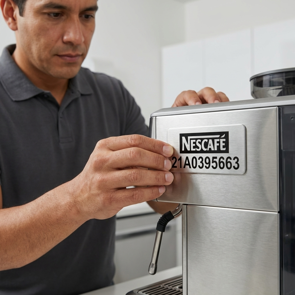 500 placas em Inox com QR Code Gravado
