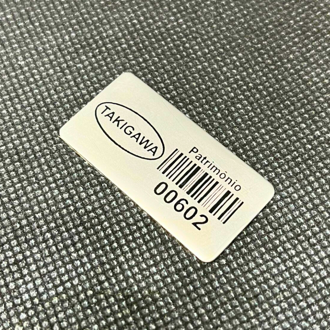 1000 Plaquinhas Patrimoniais de Alumínio Personalizadas – 4,5x1,5 cm com Adesivo Dupla Face