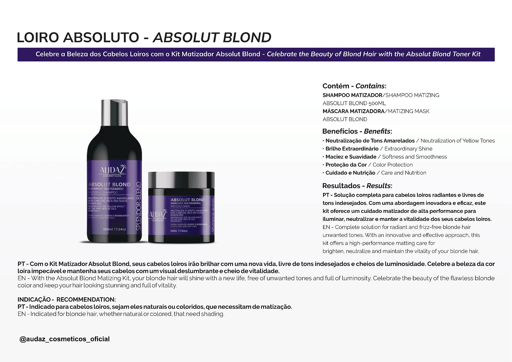 Kit Matizador Blond