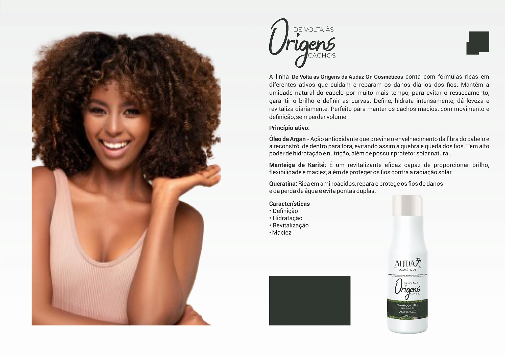 Shampoo Origens Cachos 500ml