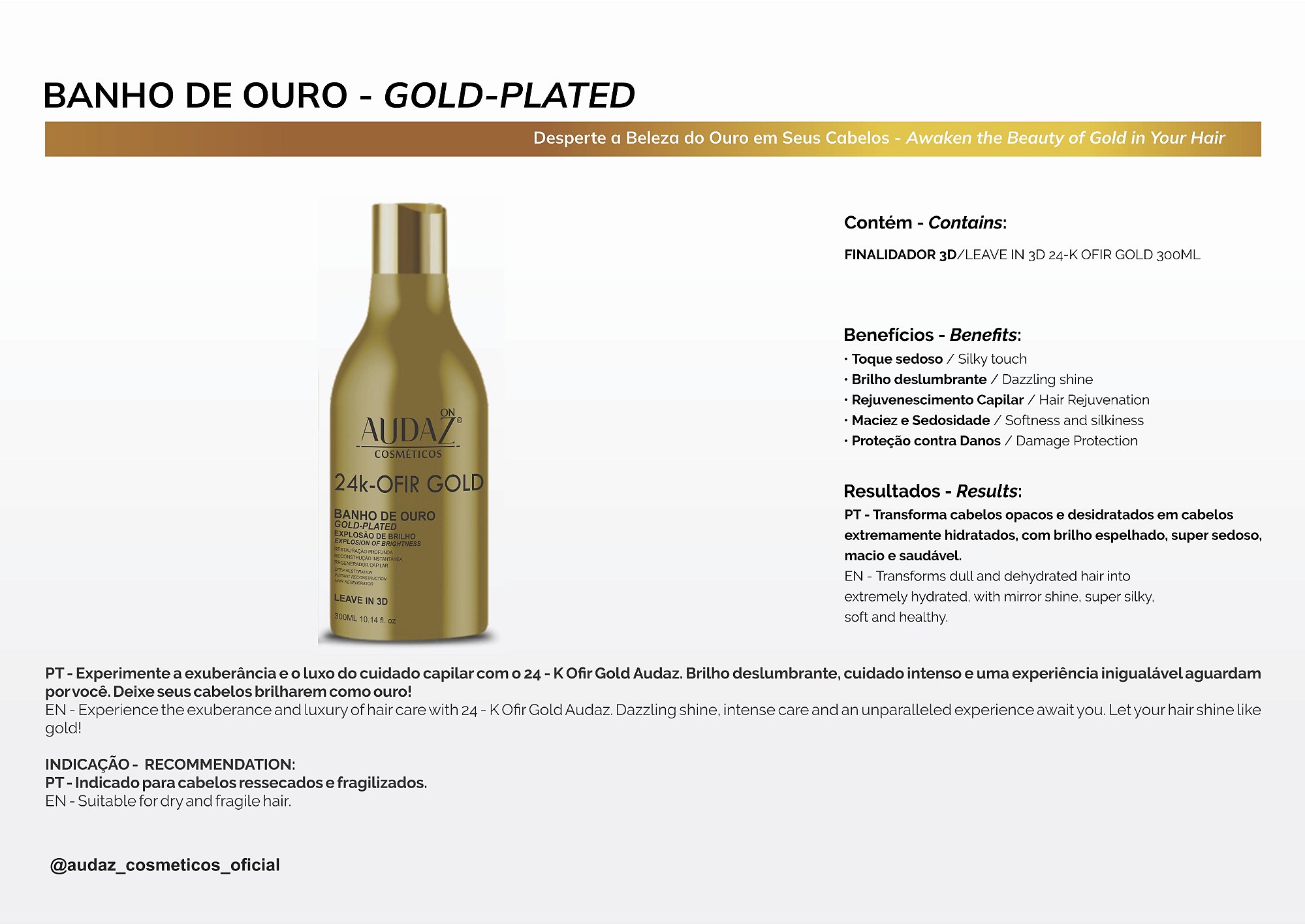 Leave-In 24K - OFIR GOLD 300ml