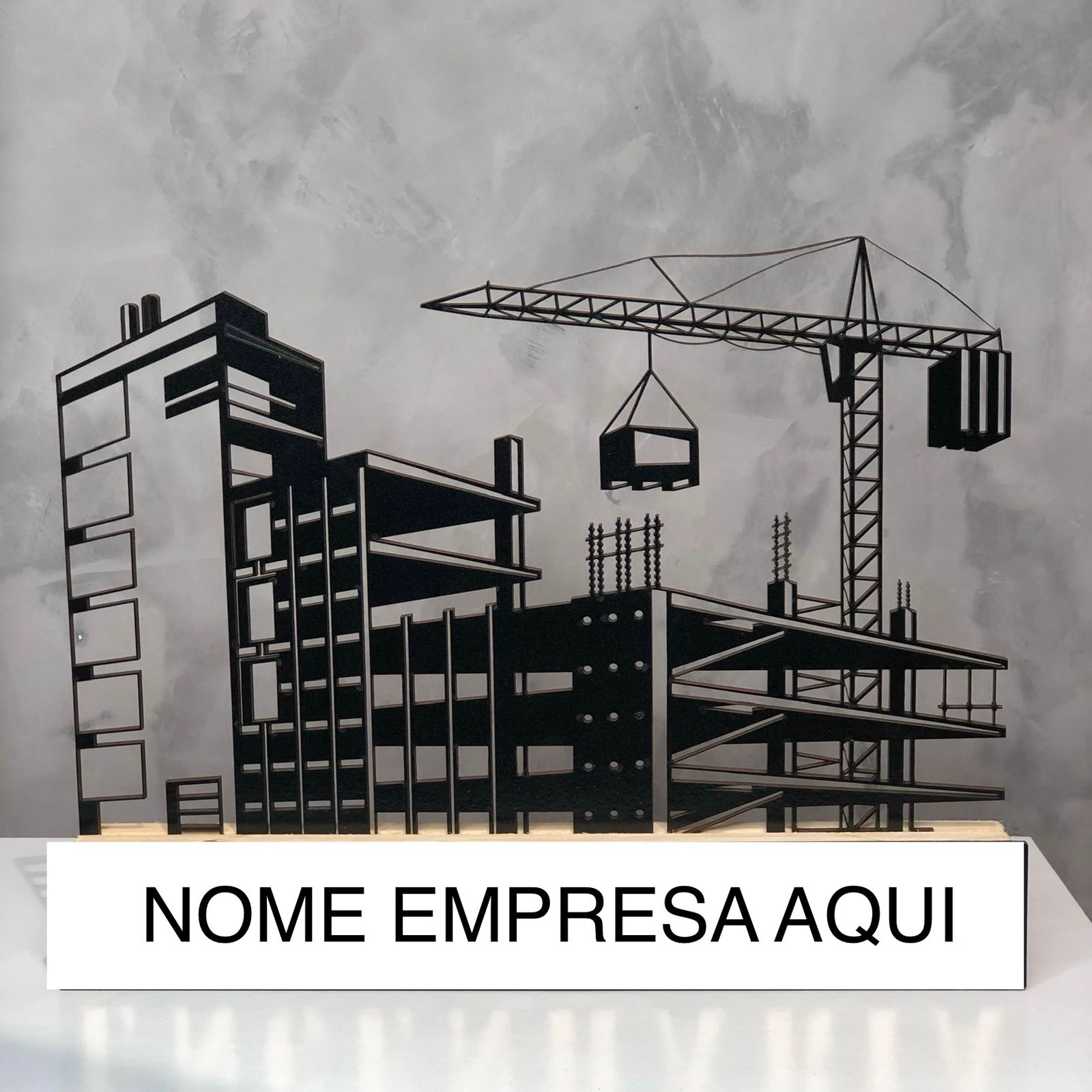 Enfeite de Mesa Profissões Engenharia, Arquitetura e Construção em MDF
