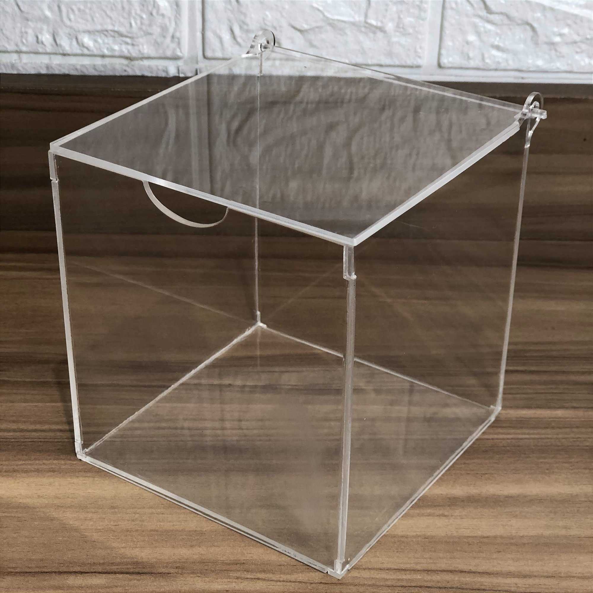 Porta Cápsulas Cubo em Acrílico Cristal (11x11x11cm)