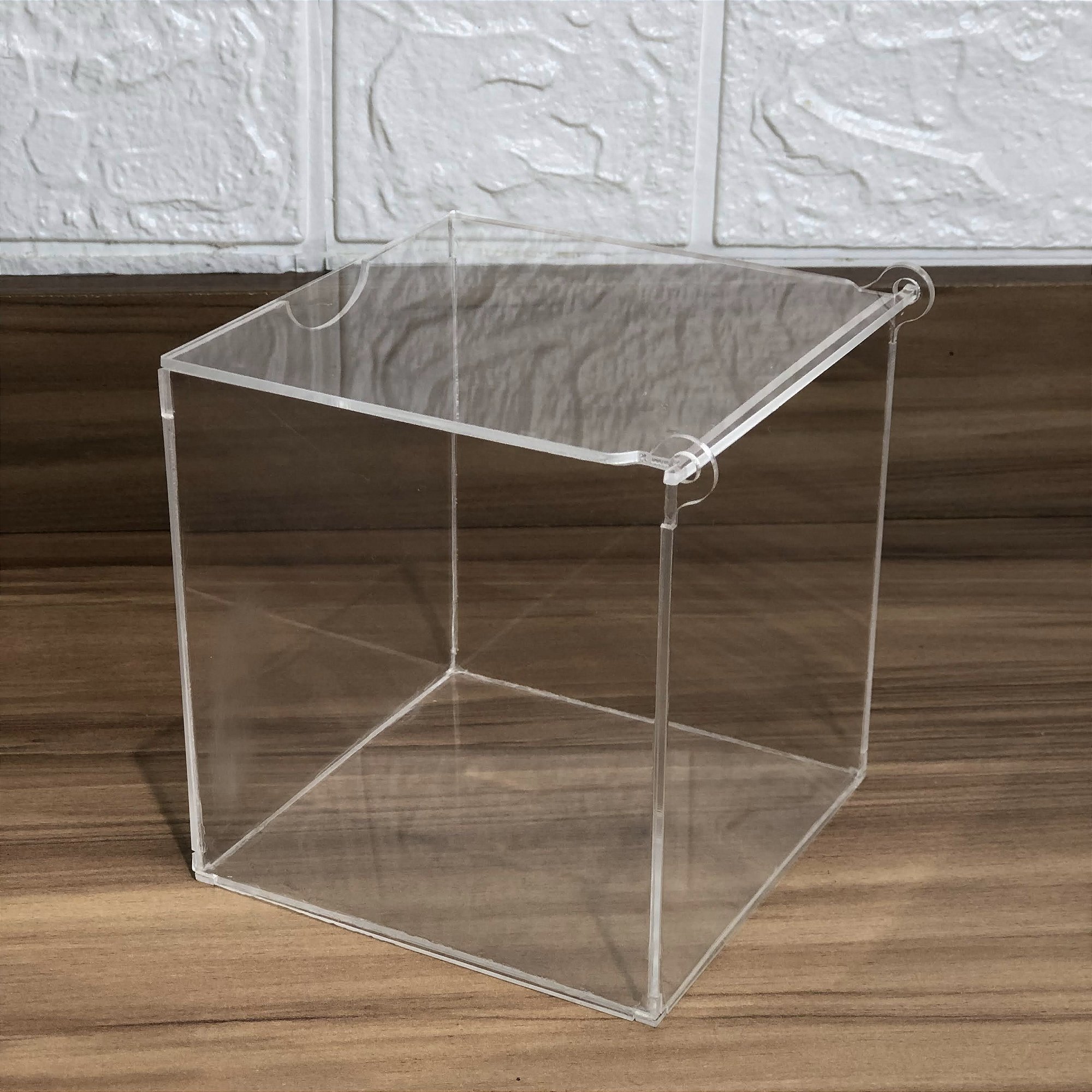 Porta Cápsulas Cubo em Acrílico Cristal (11x11x11cm)