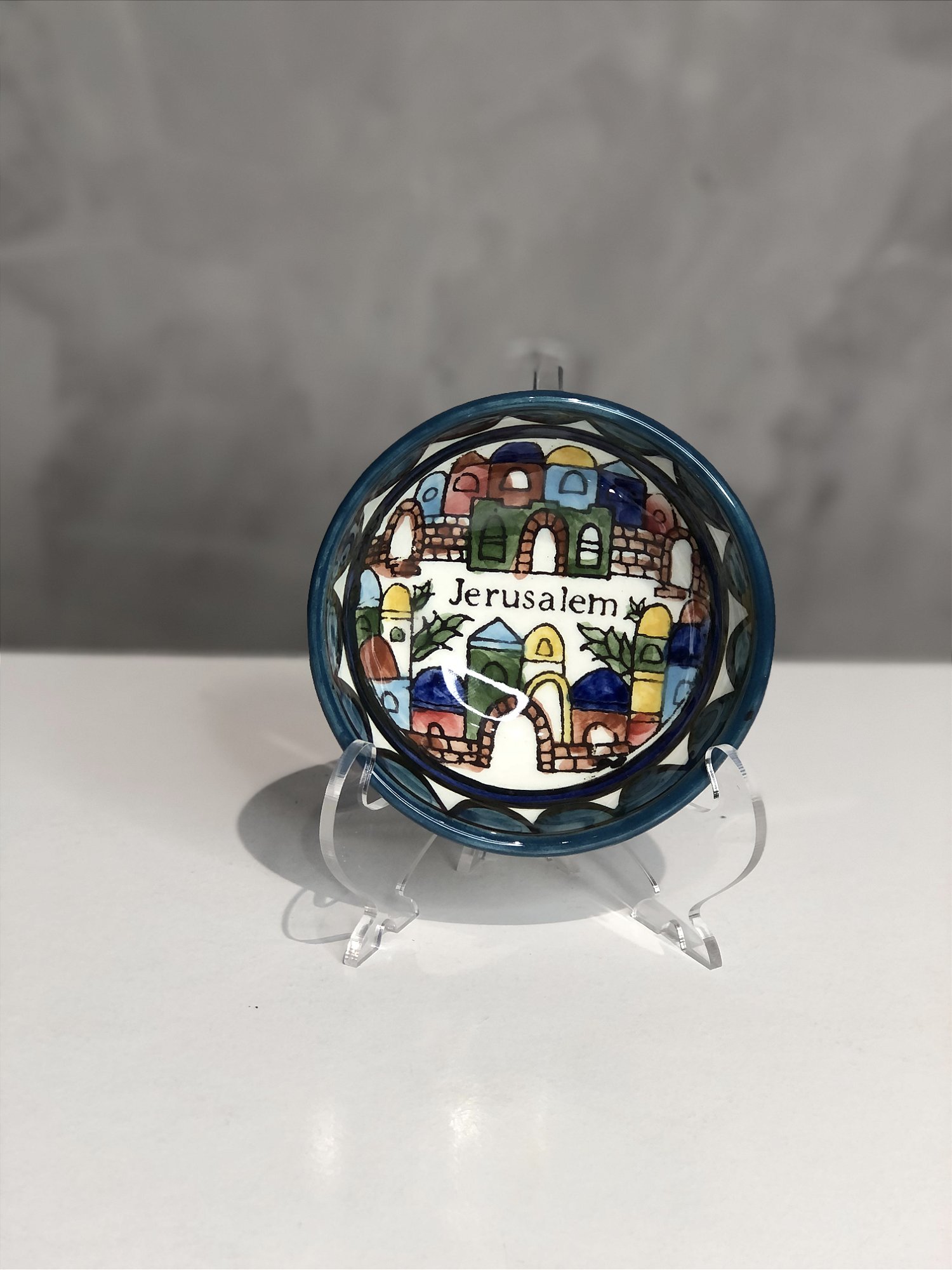 Kit 3 Suportes Tripé de Acrílico para Prato e Azulejo (Médio e Grande)