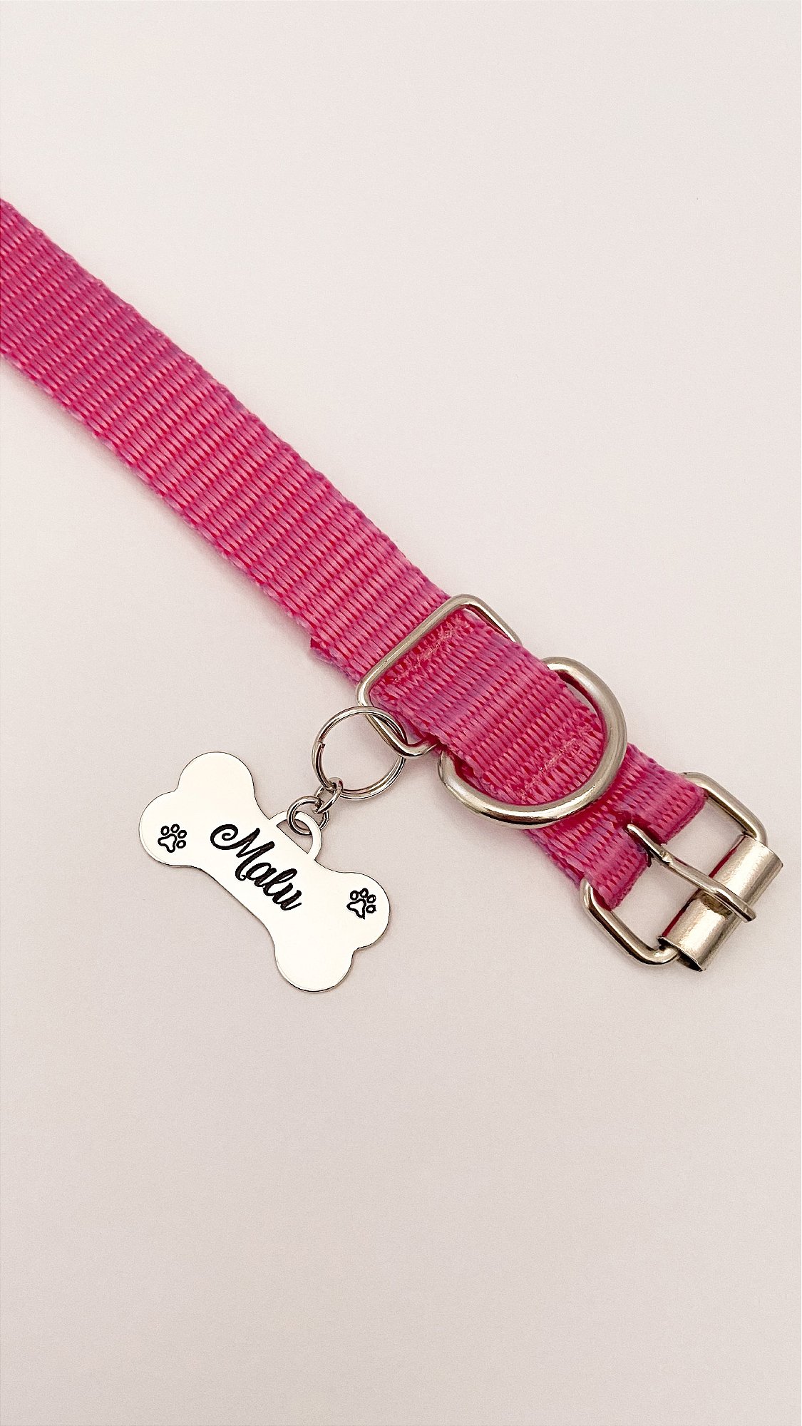 Pingente de Identificação Personalizado para Pet – Formato Osso