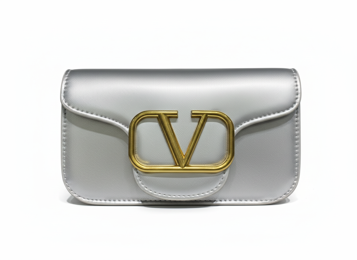 Valentino Garavani Bolsa de Ombro - Aro Dourado