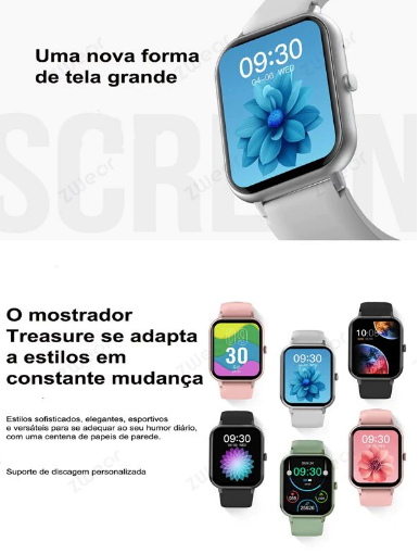 Relógio smartwatch prova d água【Zwear ZW01】Monitor Cardíaco Bluetooth com USB || Relógio inteligente Original