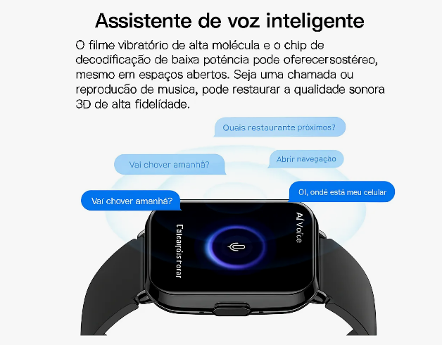 Relogio Inteligente Smartwatch PEJE Zw01s Prova Da Agua TFT