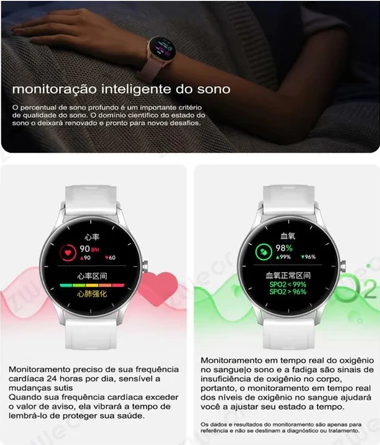 Relógio Smartwatch Peje ZW02 Pro A Prova D'água Masculino|Feminino Bateria Longa