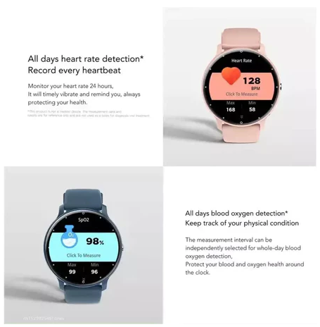 Relógio Smartwatch Peje ZW02 Pro A Prova D'água Masculino|Feminino Bateria Longa