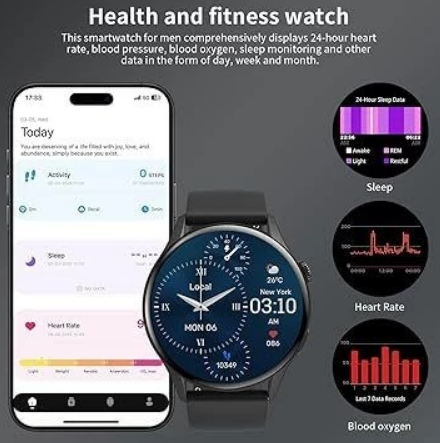 Relógio Smartwatch A Prova D'água Unissex Zw10-AMD GPS Tela Amoled