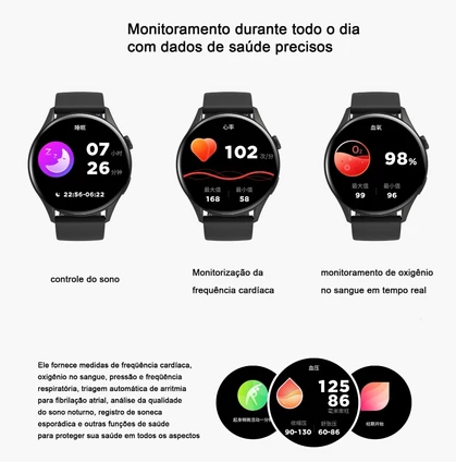 Relógio Smartwatch A Prova D'água Unissex Zw10-AMD GPS Tela Amoled