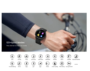 Smartwatch PEJE ZW12 Tela 1.52” IP68 Pulseira Silicone Chamadas + Notificações Bateria Durável + prova d'água