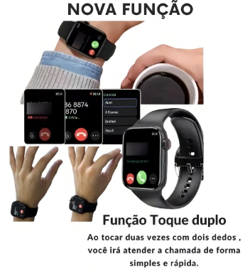 Relógio Smartwatch Prova d'Água mini - Série 10 2 Pulseiras