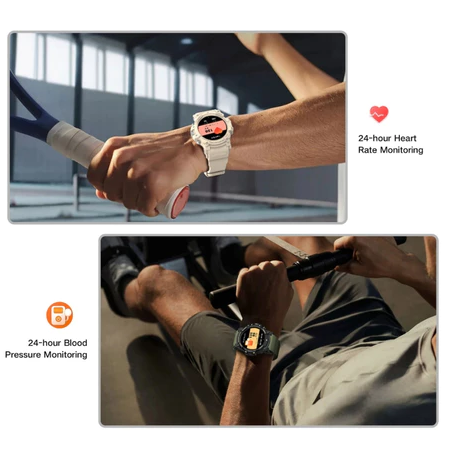 Smartwatch com GPS para esportes ao ar livre pressão arterial à prova d'água Relógio Inteligente para iOS e Android G01C