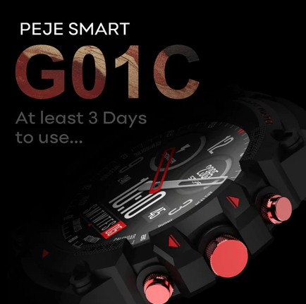 Smartwatch com GPS para esportes ao ar livre pressão arterial à prova d'água Relógio Inteligente para iOS e Android G01C