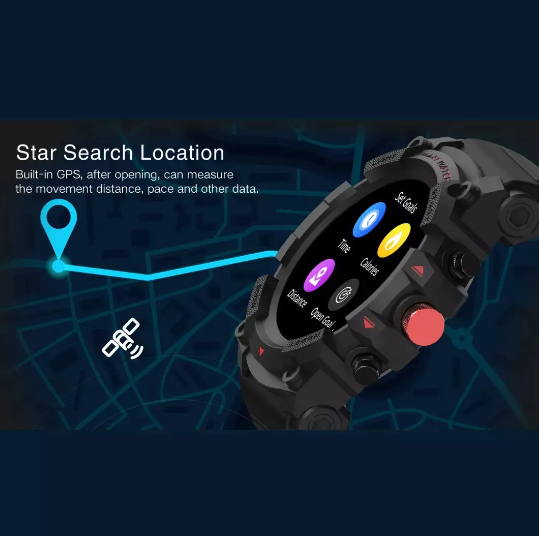 Smartwatch com GPS para esportes ao ar livre pressão arterial à prova d'água Relógio Inteligente para iOS e Android G01C