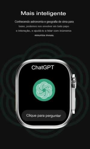 Smartwatch Relógio Inteligente Microwear Ultra 4 Plus 49mm ChatGPT, GPS, Assistente de voz Lançamento 2026