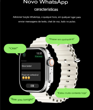 Smartwatch Relógio Inteligente Microwear Ultra 4 Plus 49mm ChatGPT, GPS, Assistente de voz Lançamento 2026