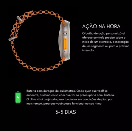 Smartwatch Relógio Inteligente Microwear Ultra 4 Plus 49mm ChatGPT, GPS, Assistente de voz Lançamento 2026