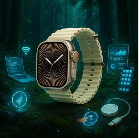 Smartwatch Relógio Inteligente Microwear Ultra 4 Plus 49mm ChatGPT, GPS, Assistente de voz Lançamento 2026