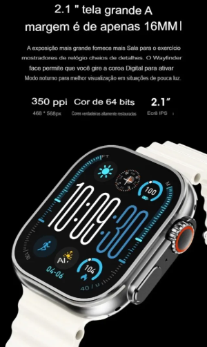 Smartwatch Relógio Inteligente Microwear Ultra 4 Plus 49mm ChatGPT, GPS, Assistente de voz Lançamento 2026