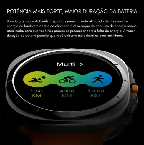 Relógio Smartwatch AM 27 Amoled MICROWEAR Chatgt Lançamento - Resistente A Água