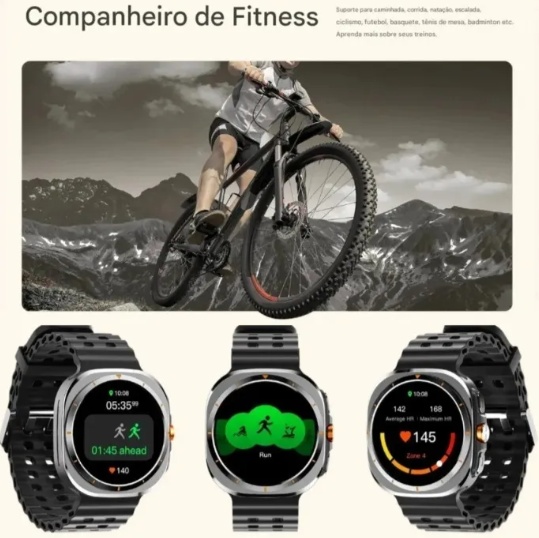 Relógio Smartwatch AM 27 Amoled MICROWEAR Chatgt Lançamento - Resistente A Água