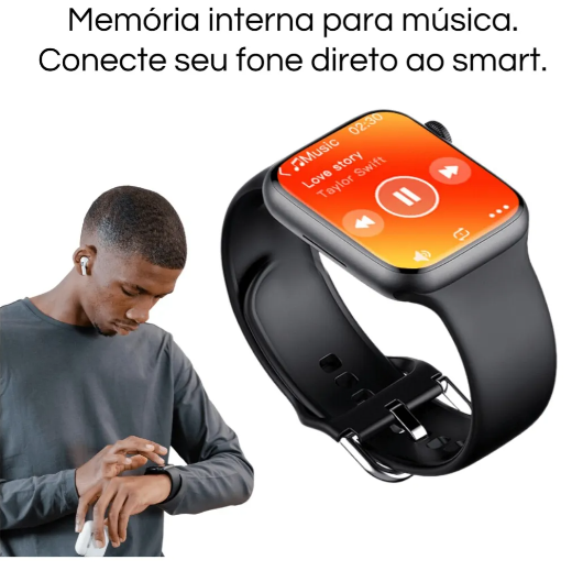 Novo Smartwatch Microwear Watch 9 Pro Original W29 com NFC GPS tela infinita comando de vóz Siri chat GPT monitor de saúde faz e recebe chamadas